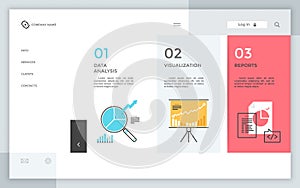 Vector illustration for website