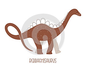 Vector illustration of a wild prehistoric animal photo