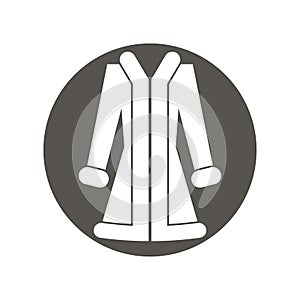 Vector illustration of woman coat.