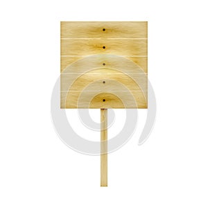 Vector illustration of a wooden board