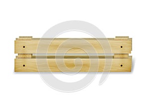Vector illustration of a wooden fruit box