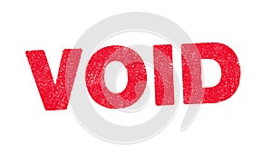 Void stamp with date