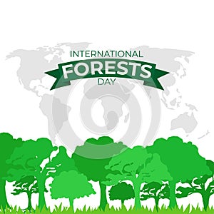 Vector illustration for World forests Day