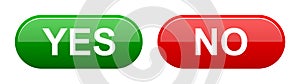Yes no buttons