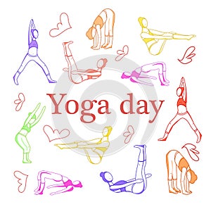 Vector illustration of Yoga