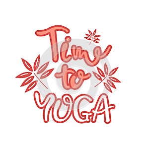 Vector illustration of Yoga