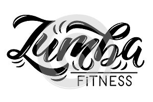 Vector illustration of Zumba text