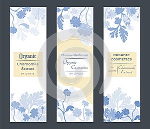 Vector illustrations for floral or herbal products