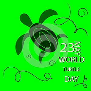 Vector illustrator for World Turtle Day2