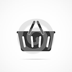 Vector image basket icon.