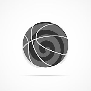 Vector image basketball icon.