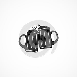 Vector image beer icon.