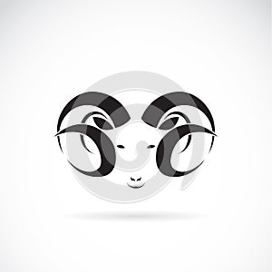 Vector image of an big ram photo