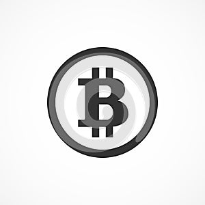 Vector image bitcoin icon.