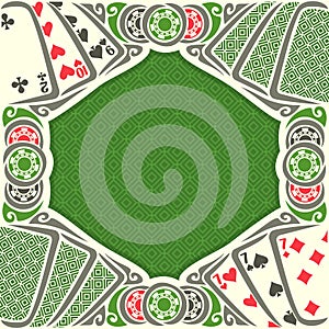Vector image Black Jack for text