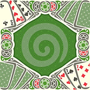 Vector image Black Jack for text