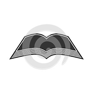 Vector image of a book, scroll and manuscript