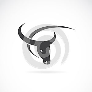 Vector image of an buffalo design
