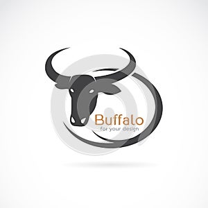 Vector image of an buffalo design
