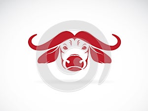 Vector image of an buffalo head