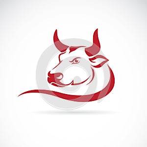 Vector image of an bull head