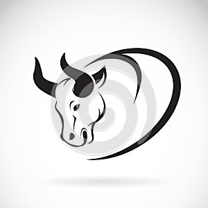 Vector image of an bull head design