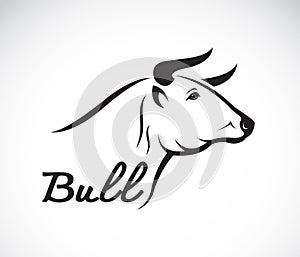 Vector image of an bull head