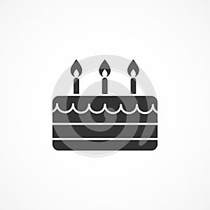 Vector image cake icon.