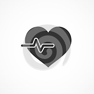 Vector image cardiology icon.