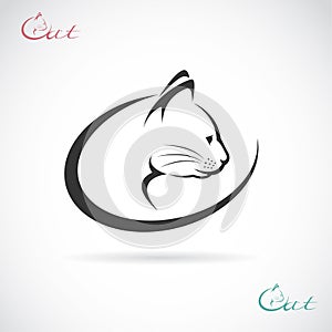 Vector image of an cat design