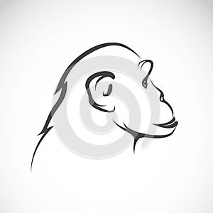 Vector image of a chimpanzee photo