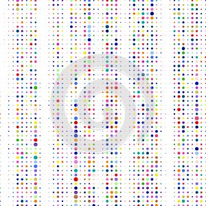 Vector image of a colored dots on a white background.