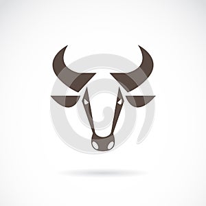 Vector image of an cow head