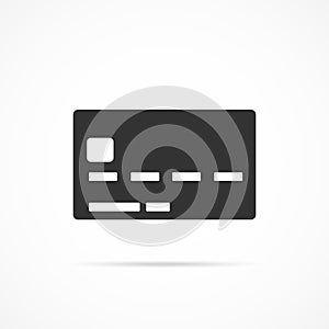 Vector image credit card icon.