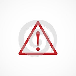 Vector image danger icon.