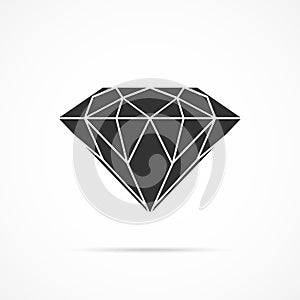 Vector image diamond icon.