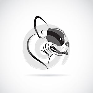 Vector image of an dog (bulldog)