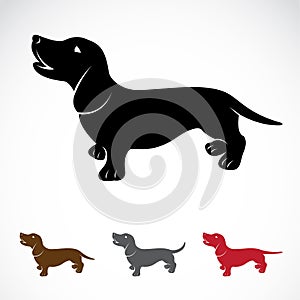 Vector image of an dog (Dachshund)