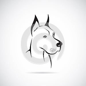 Vector image of an dog (Great Dane)