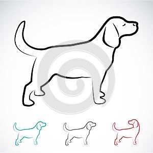 Vector image of a dog labrador