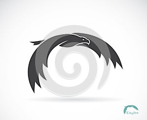 Vector image of an eagle design