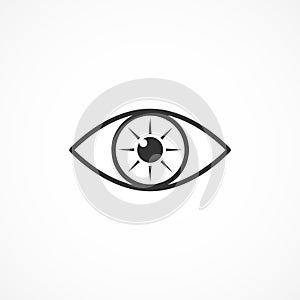 Vector image eye icon.