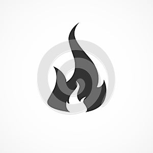 Vector image of fire icon.