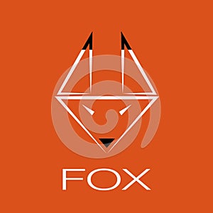 Vector image of an fox design