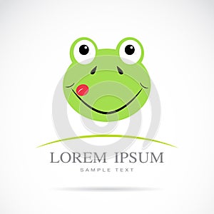 Vector image of an frog head
