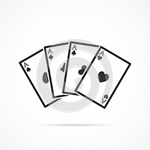 Vector image game card icon.
