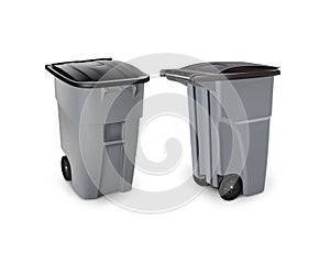 Vector image a garbage can