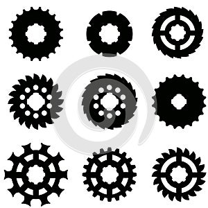 Vector image of gears.