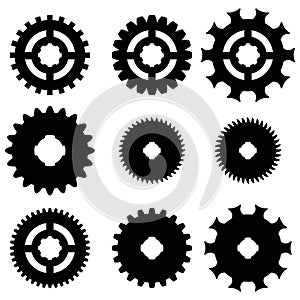 Vector image of gears.