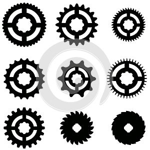 Vector image of gears.